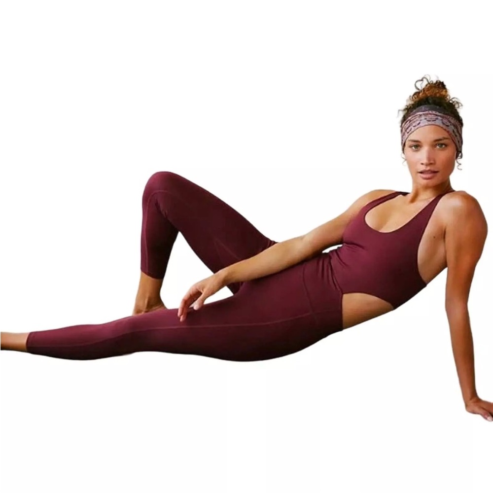 Free People Movement Back it up Onesie oxblood